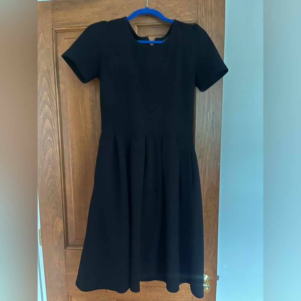 Lula Roe Madison dress. Medium M. Black with rose gold zipper.